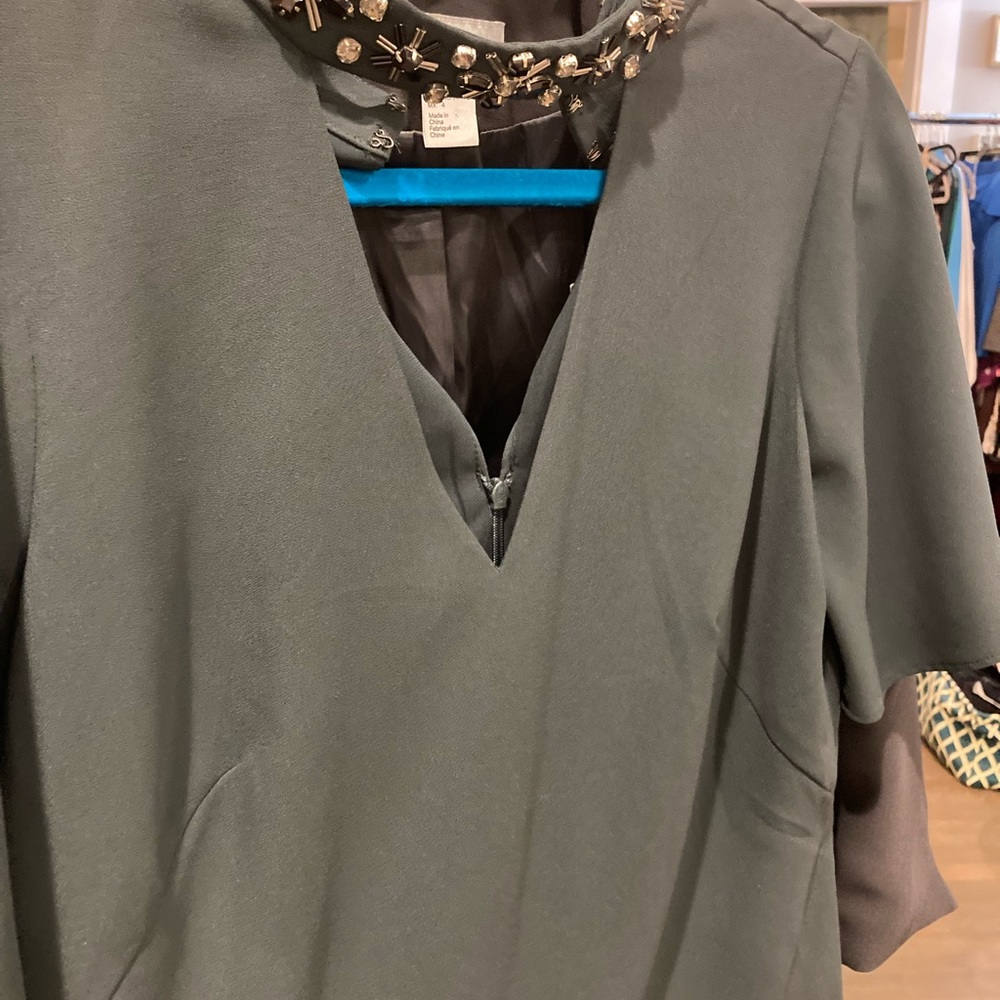 NWT Ann Taylor Blouse with jeweled collar